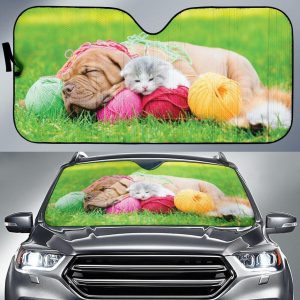 Puppy Kittens Car Auto Sun Shade