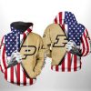 Purdue Boilermakers NCAA US Flag 3D Printed Hoodie/Zipper Hoodie