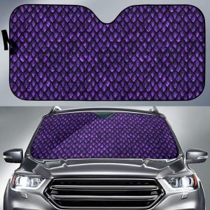 Purple Dragon Scales Car Auto Sun Shade