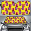 Purple Edm Pineapple Car Auto Sun Shade