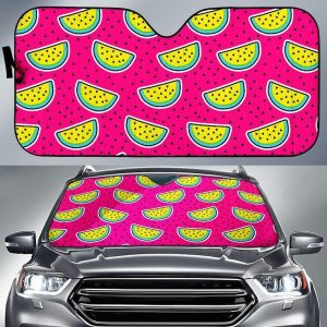 Purple Fancy Watermelon Car Auto Sun Shade
