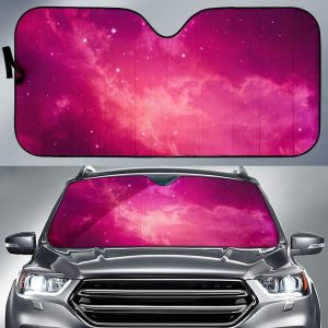 Purple Nebula Cloud Galaxy Car Auto Sun Shade