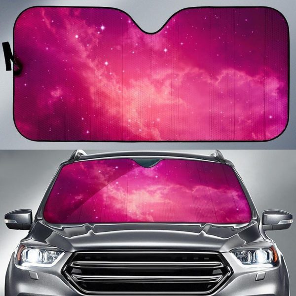 Purple Nebula Cloud Galaxy Car Auto Sun Shade