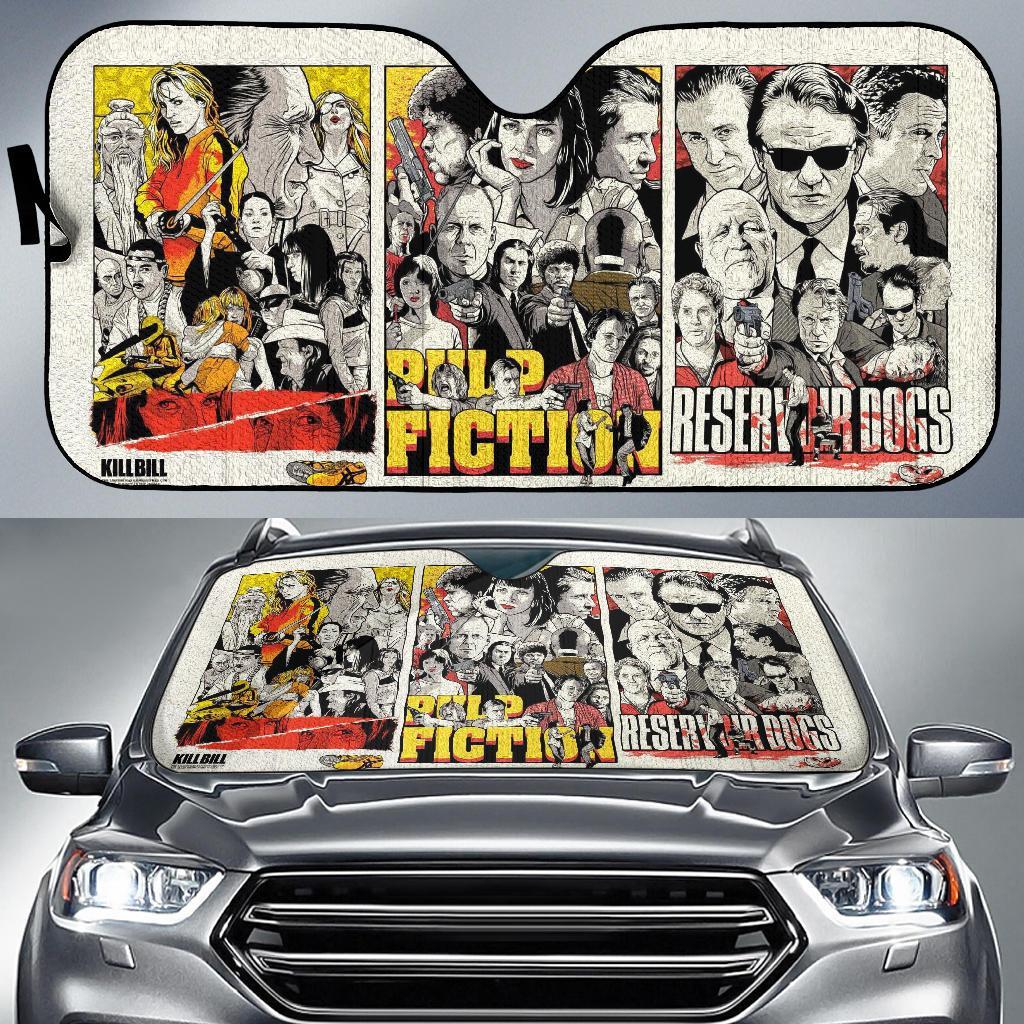 Quentin Tarantinoss Movies Fan Car Auto Sun Shade Quentin Tarantinoss Movies Fan Car Auto Sun Shade