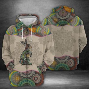 Rabbit 3D Printed Hoodie/Zipper Hoodie