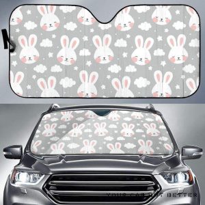Rabbit Cloud Pattern Car Auto Sun Shade