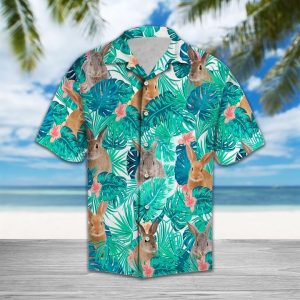 Rabbit Hawaiian Shirt Summer Button Up