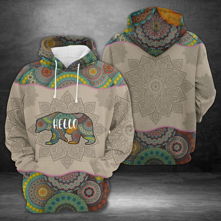 Rabbit Mandala 3D Printed Hoodie/Zipper Hoodie Rabbit Mandala 3D Printed Hoodie/Zipper Hoodie