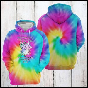 Rabbit Tie Dye 3D Printed Hoodie/Zipper Hoodie