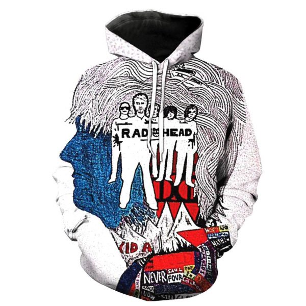 Radiohead 3D Printed Hoodie/Zipper Hoodie
