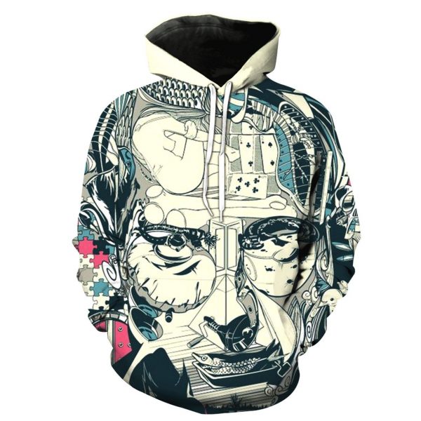 Radiohead 3D Printed Hoodie/Zipper Hoodie
