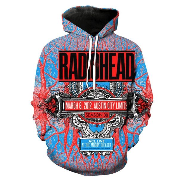 Radiohead 3D Printed Hoodie/Zipper Hoodie