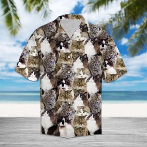 Ragamuffin Hawaiian Shirt Summer Button Up
