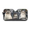 Ragdoll Cat Family Car Auto Sun Shade