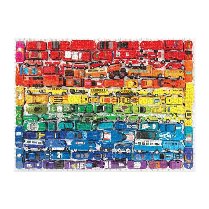 Rainbow Toy Cars Jigsaw Puzzle Set Rainbow Toy Cars Jigsaw Puzzle Set