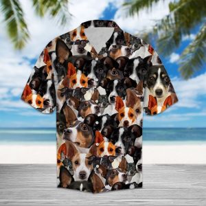 Rat Terrier Hawaiian Shirt Summer Button Up