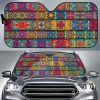 Rectangle Mandala Bohemian Car Auto Sun Shade
