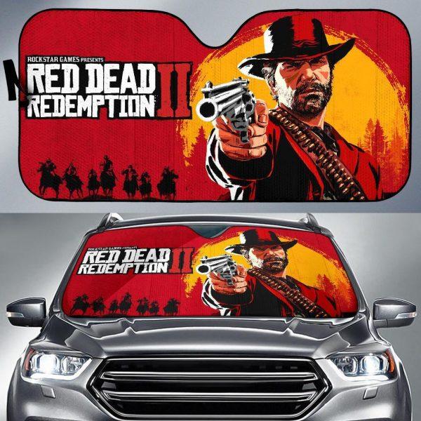 Red Dead Redemption 2 Car Auto Sun Shade Red Dead Redemption 2 Car Auto Sun Shade
