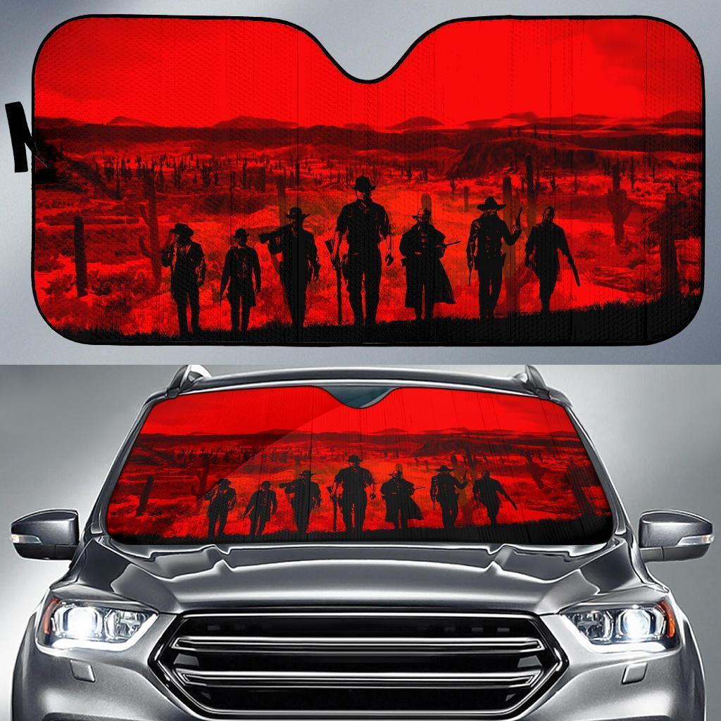 Red Dead Redemption 2s Car Auto Sun Shade Red Dead Redemption 2s Car Auto Sun Shade