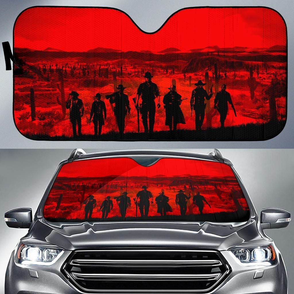 Red Dead Redemption Car Auto Sun Shade Red Dead Redemption Car Auto Sun Shade
