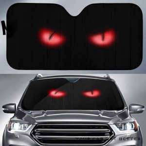 Red Eyes Car Auto Sun Shade