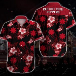 Red Hot Chili Peppers Hawaiian Shirt Summer Button Up
