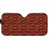 Red Skull Tattoo Old School Car Auto Sun Shade