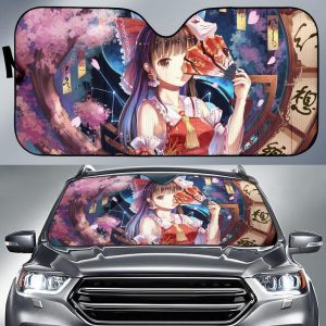 Reimu Hakurei Anime Girls Anime Car Auto Sun Shade