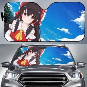 Reimu Hakurei Touhous Anime Car Auto Sun Shade