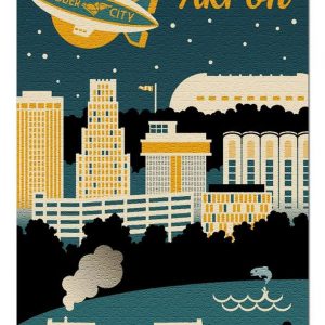 Retro Akron Jigsaw Puzzle Set