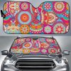 Retro Bohemian Mandala Car Auto Sun Shade