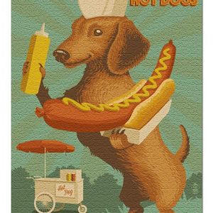 Retro Hotdog Jigsaw Puzzle Set