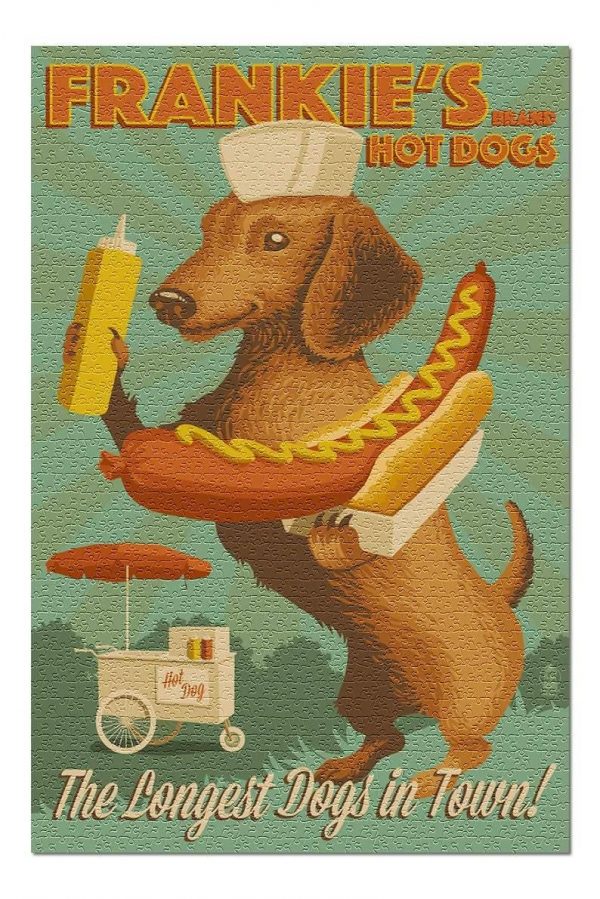 Retro Hotdog Jigsaw Puzzle Set