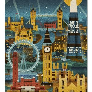 Retro London Jigsaw Puzzle Set