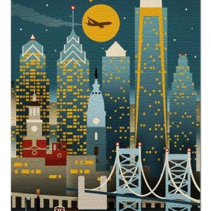 Retro Philadelphia Jigsaw Puzzle Set
