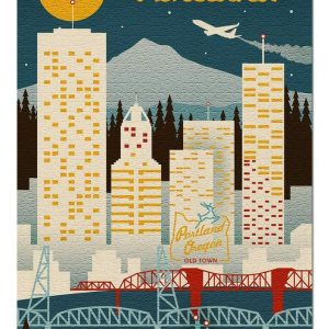 Retro Portland Jigsaw Puzzle Set