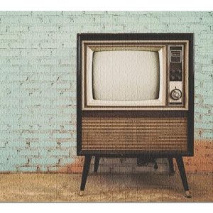 Retro The Old Television Jigsaw Puzzle Set