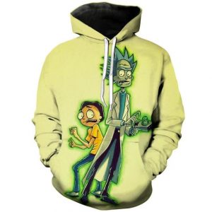 Rick And Morty 3D Printed Hoodie/Zipper Hoodie