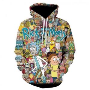 Rick And Morty 3D Printed Hoodie/Zipper Hoodie