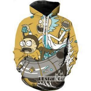 Rick And Morty 3D Printed Hoodie/Zipper Hoodie