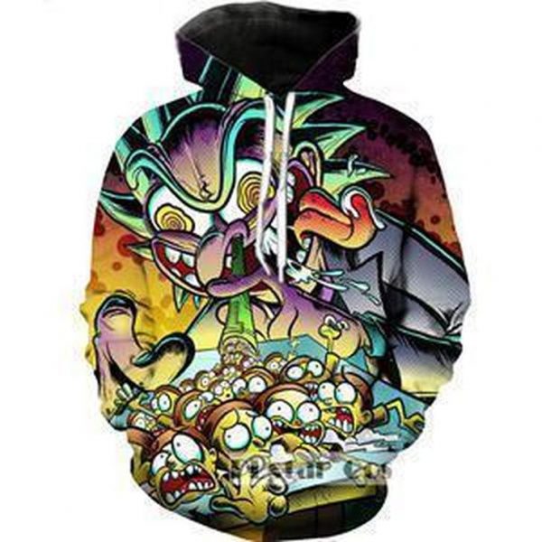 Rick And Morty 3D Printed Hoodie/Zipper Hoodie