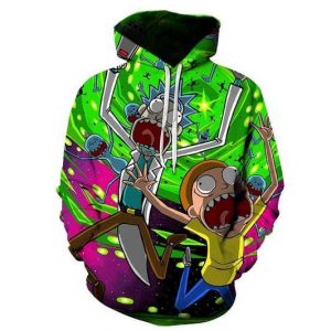 Rick And Morty 3D Printed Hoodie/Zipper Hoodie