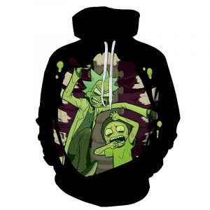 Rick And Morty 3D Printed Hoodie/Zipper Hoodie