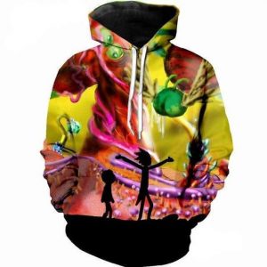 Rick And Morty 3D Printed Hoodie/Zipper Hoodie