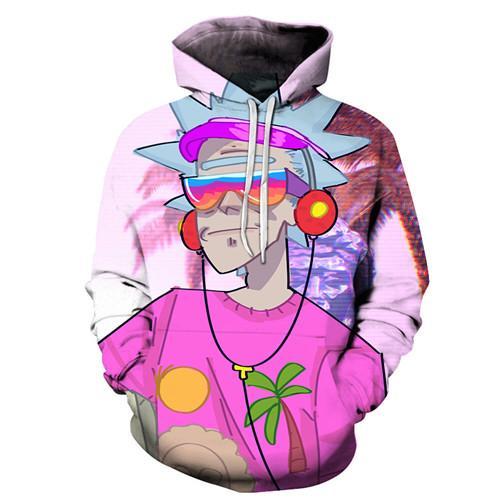 Rick And Morty 3D Printed Hoodie/Zipper Hoodie Rick And Morty 3D Printed Hoodie/Zipper Hoodie