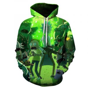 Rick And Morty 3D Printed Hoodie/Zipper Hoodie