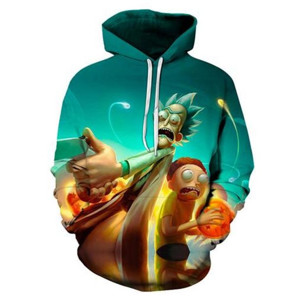 Rick And Morty 3D Printed Hoodie/Zipper Hoodie