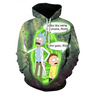 Rick And Morty 3D Printed Hoodie/Zipper Hoodie