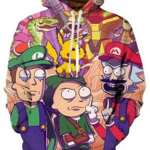 Rick And Morty 3D Printed Hoodie/Zipper Hoodie