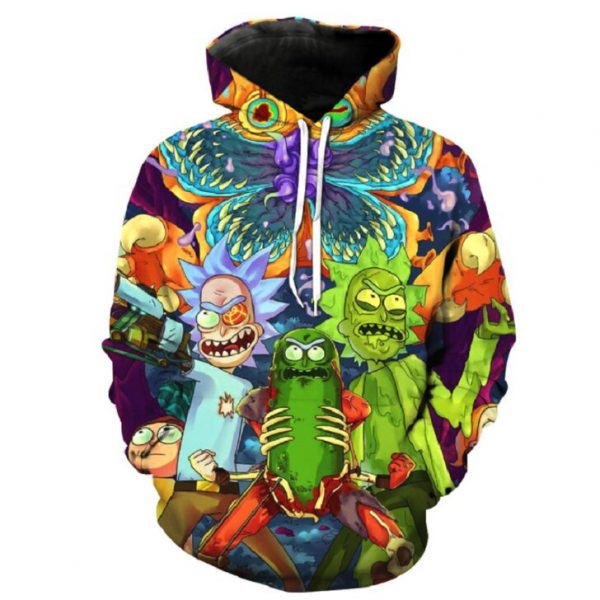 Rick And Morty 3D Printed Hoodie/Zipper Hoodie